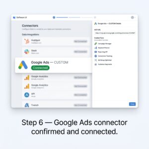 The Connectors panel now showing "Google Ads